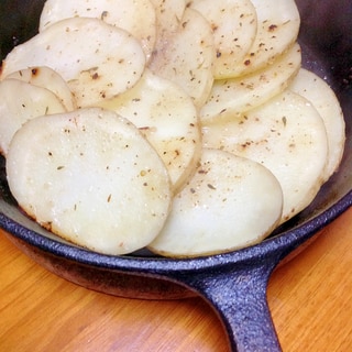 じゃがいもスライス並べ焼き